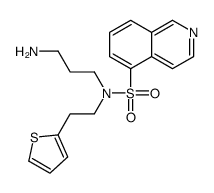 N-(3-aminopropyl)-N-(2-thiophen-2-ylethyl)isoquinoline-5-sulfonamide Structure