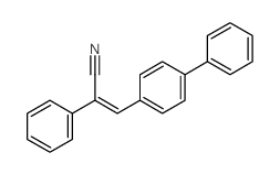 (E)-2-phenyl-3-(4-phenylphenyl)prop-2-enenitrile结构式