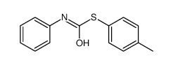 S-(4-methylphenyl) N-phenylcarbamothioate Structure