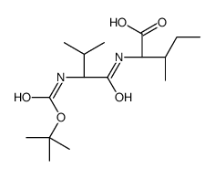 (2S,3S)-3-methyl-2-[[(2S)-3-methyl-2-[(2-methylpropan-2-yl)oxycarbonylamino]butanoyl]amino]pentanoic acid结构式