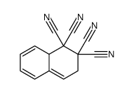 3,8a-dihydronaphthalene-1,1,2,2-tetracarbonitrile结构式