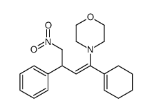 4-[1-(cyclohexen-1-yl)-4-nitro-3-phenylbut-1-enyl]morpholine Structure