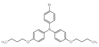 4-Bromo-N,N-bis(4-butoxyphenyl)-aniline structure