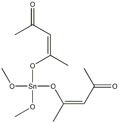 dimethoxybis(pentane-2,4-dionato-O,O')tin structure