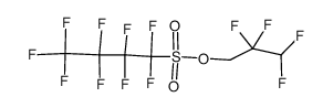 2,2,3,3-tetrafluoropropyl-1,1,2,2,3,3,4,4,4-nonafluorobutane-1-sulphonate结构式