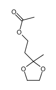 2-methyl-1,3-dioxolan-2-ylethyl acetate Structure