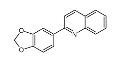 2-(1,3-Benzodioxol-5-yl)quinoline结构式