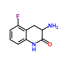 3-AMINO-5-FLUORO-3,4-DIHYDRO-1H-QUINOLIN-2-ONE Structure