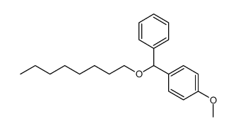 1-methoxy-4-((octyloxy)(phenyl)methyl)benzene结构式