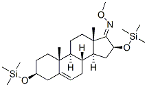 Androst-5-en-17-one, 3,16-bis[(trimethylsilyl)oxy]-, O-methyloxime, (3 beta,16beta)-结构式