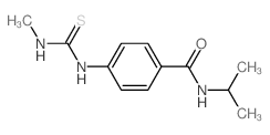 4-(methylcarbamothioylamino)-N-propan-2-ylbenzamide Structure