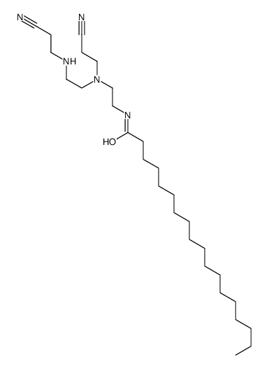 N-[2-[(2-cyanoethyl)[2-[(2-cyanoethyl)amino]ethyl]amino]ethyl]stearamide结构式