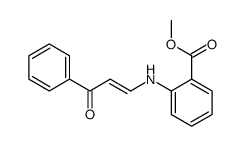 methyl 2-[(3-oxo-3-phenylprop-1-enyl)amino]benzoate Structure