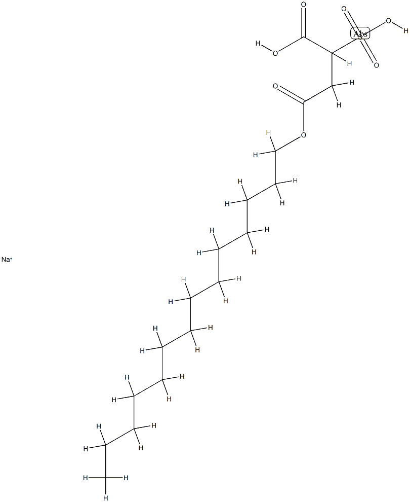 sodium C-tetradecyl 2-sulphosuccinate structure