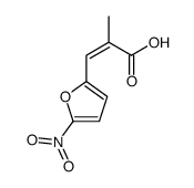 (E)-2-methyl-3-(5-nitrofuran-2-yl)prop-2-enoic acid结构式