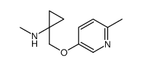 N-methyl-1-[(6-methylpyridin-3-yl)oxymethyl]cyclopropan-1-amine Structure