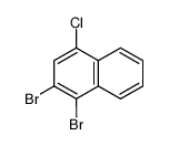1,2-dibromo-4-chloronaphthalene Structure