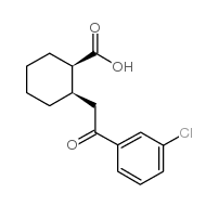 CIS-2-[2-(3-CHLOROPHENYL)-2-OXOETHYL]CYCLOHEXANE-1-CARBOXYLIC ACID结构式