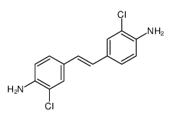 4-[(E)-2-(4-amino-3-chlorophenyl)ethenyl]-2-chloroaniline结构式