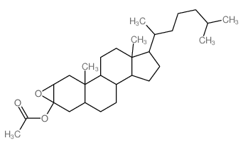 2,3-epoxycholestan-3-yl acetate Structure