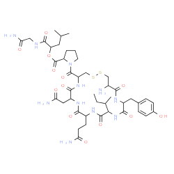 oxytocin, (8-alpha-hydroxyisocaproic acid)-结构式