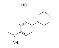 1-methyl-(6-morpholino-3-pyridazinyl)-hydrazine dihydrochloride Structure