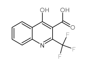 4-羟基-2-(三氟甲基)喹啉-3-羧酸结构式