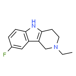 1H-Pyrido[4,3-b]indole,2-ethyl-8-fluoro-2,3,4,5-tetrahydro-(9CI)结构式