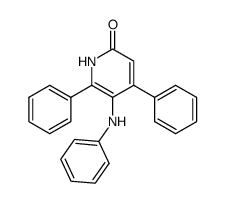 5-anilino-4,6-diphenyl-2-pyridone结构式