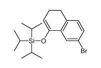 (7-bromo-3,4-dihydronaphthalen-1-yl)oxy-tri(propan-2-yl)silane Structure