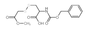 Alanine,N-carboxy-3-[(carboxymethyl)dithio]-, N-benzyl 3-methyl ester, L- (8CI) Structure