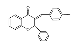 3-(4-methylbenzylidene)flavanone结构式