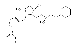 18,19,20-trinor-17-cyclohexyl-13,14-dehydroprostaglandin F2alpha methyl ester Structure