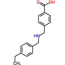 4-{[(4-Ethylbenzyl)amino]methyl}benzoic acid Structure