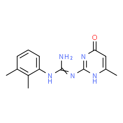 N-(2,3-Dimethylphenyl)-N'-(6-methyl-4-oxo-1,4-dihydropyrimidin-2-yl)guanidine结构式