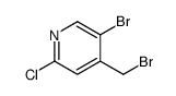 5-Bromo-4-(bromomethyl)-2-chloropyridine结构式