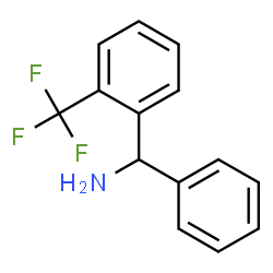 1-Phenyl-1-[2-(trifluoromethyl)phenyl]methanamine结构式