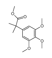 2-Methyl-2-(3,4,5-trimethoxy-phenyl)-propionic acid methyl ester结构式