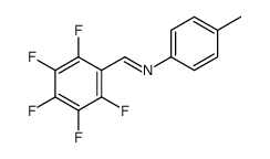 N-(4-methylphenyl)-1-(2,3,4,5,6-pentafluorophenyl)methanimine Structure