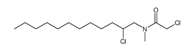 2-chloro-N-(2-chlorododecyl)-N-methylacetamide结构式