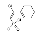 [2-chloro-2-(1-cyclohexen-1-yl)vinyl]phosphonic dichloride Structure