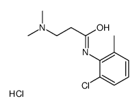 N-(2-chloro-6-methylphenyl)-3-(dimethylamino)propanamide,hydrochloride结构式