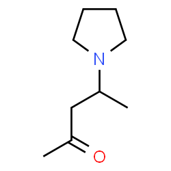 2-Pentanone,4-(1-pyrrolidinyl)-(9CI) structure