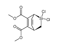 2,2-Dichlor-2-silabicyclo[2.2.2]octa-5,7-dien-5,6-dicarbonsaeure-dimethylester Structure