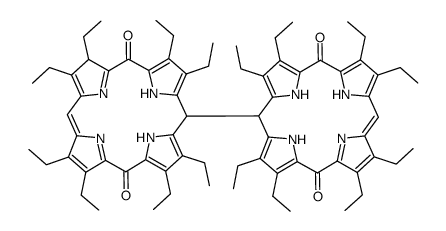 3-hydro-21-dehydro-101,102-bis(5,15-dioxo-101,102-dihydrooctaethylporphodimethene)结构式