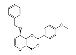 3-O-benzyl-4,6-O-p-methoxybenzylidene-D-glucal结构式