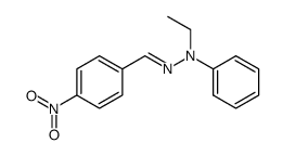 4-nitro-benzaldehyde-(ethyl-phenyl-hydrazone)结构式