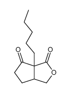 6a-pentyltetrahydro-1H-cyclopenta[c]furan-1,6(3H)-dione Structure