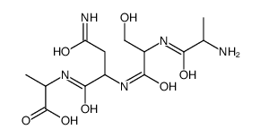 (2S)-2-[[(2S)-4-amino-2-[[(2S)-2-[[(2S)-2-aminopropanoyl]amino]-3-hydroxypropanoyl]amino]-4-oxobutanoyl]amino]propanoic acid Structure