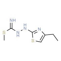 Carbazimidic acid, 3-(4-ethyl-2-thiazolyl)thio-, methyl ester (8CI)结构式